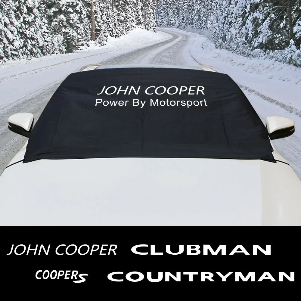 Ventana delantera de coche para Mini John Cooper R55 Countryman R60 R56 Clubman Coopers R61 R59, parabrisas de invierno, cubiertas de nieve, accesorios