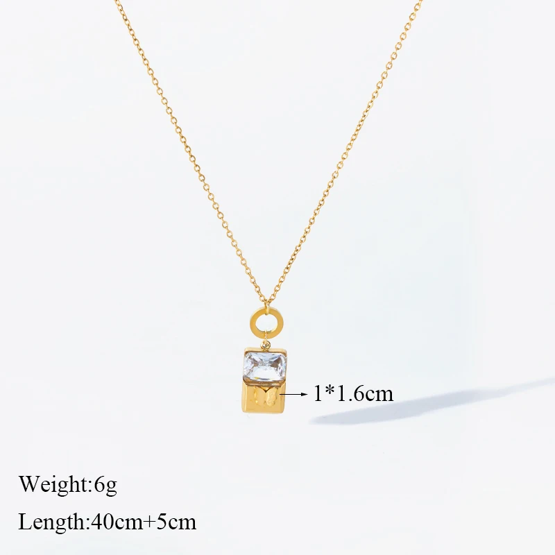 EILIECK 316L Edelstahl Phoenix-Blumen-Kreuz Geometrische Halskette Ohrringe für Damen Modisches Wasserdichtes Schmuckset Hochzeit – Detail 30