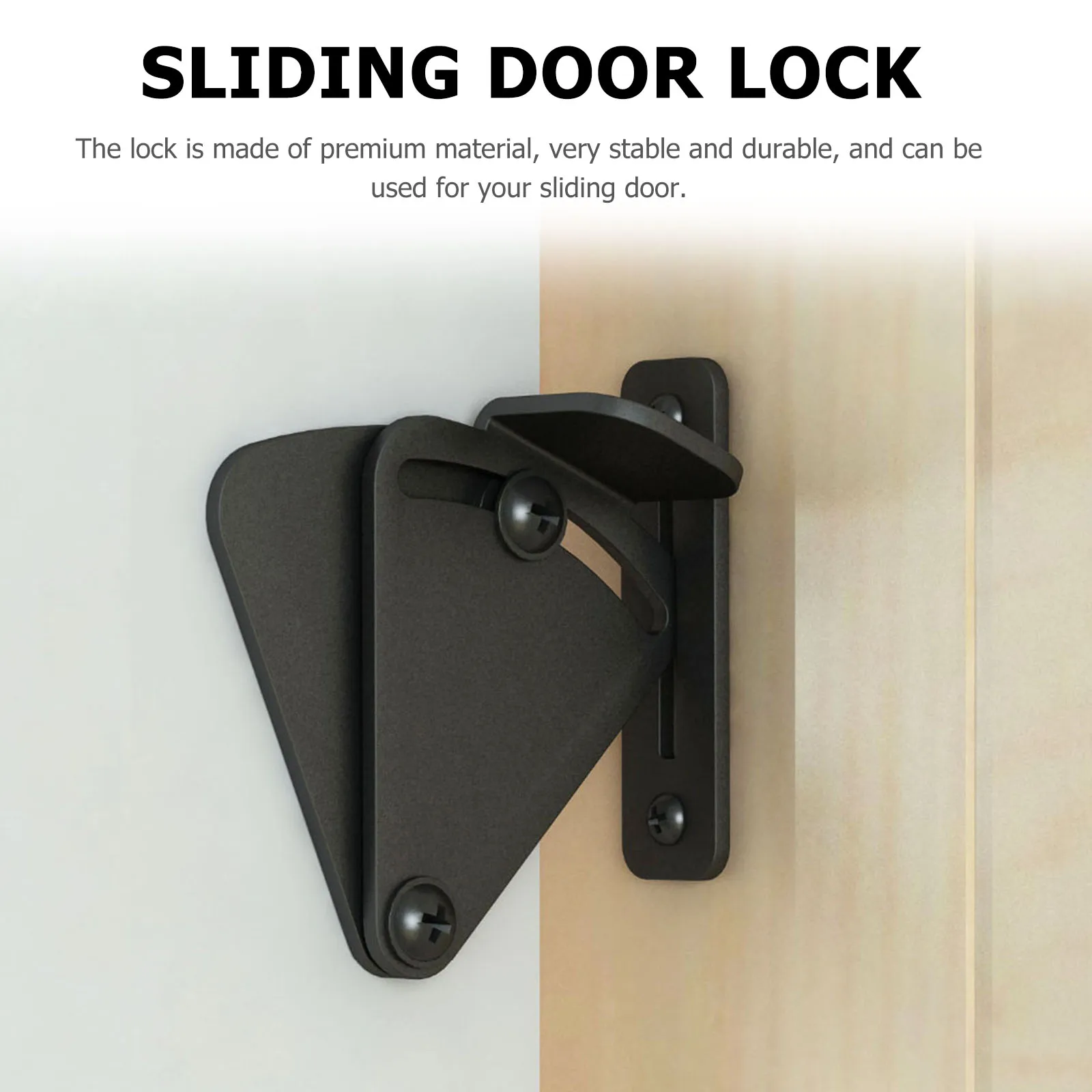 

1 Set Of Durable Wooden Sliding Premium Barn Latch Easy Installation Closet Security Sliding Privacy Latch Hardware Supplies