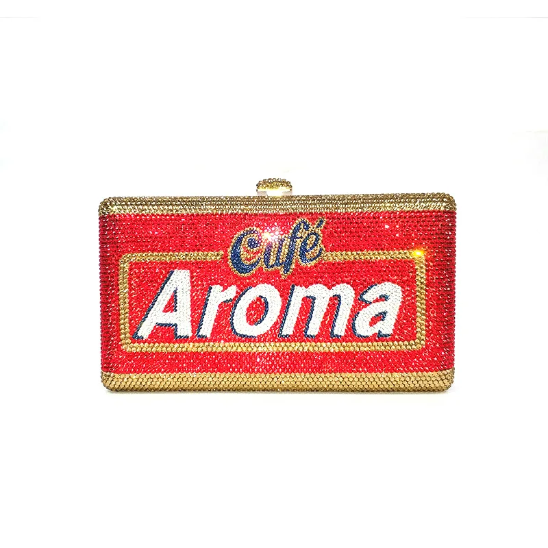 

Luxury Couture Ladies personal name design party purse evening party diamonds full crystal clutches purses