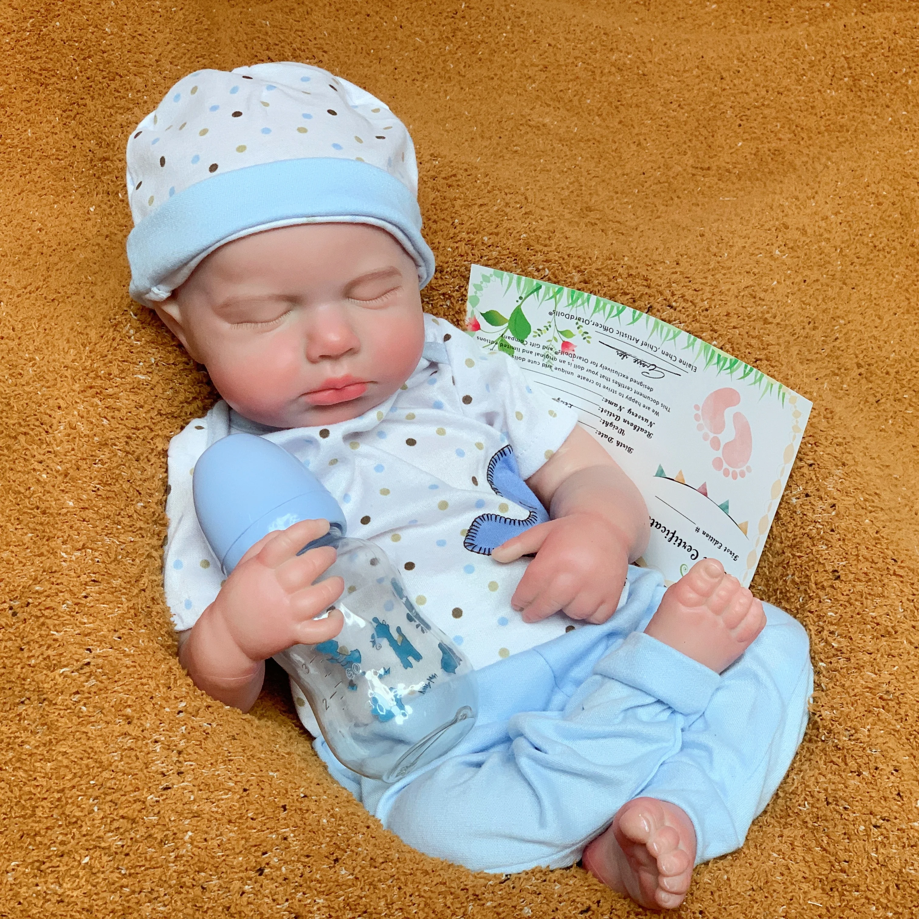 1PC/2 Styles 18Inch/45cm Open Mouth Loulou Soft Silicone Bebe Reborn Girl&Boy Doll With Painted Skin bebe reborn de silicona image 3