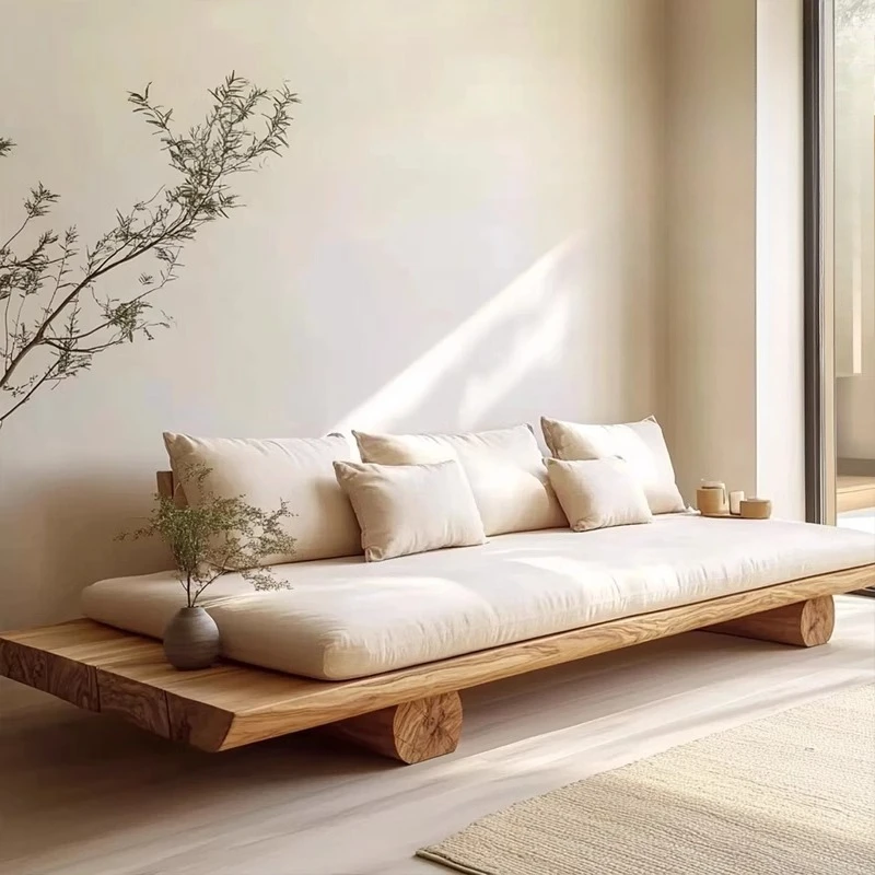 

Новый сосновый диван-кровать в китайском стиле B & B, журнал отеля, диван-кресло, мебель из массива дерева, балкон, диван, сиденье для дома