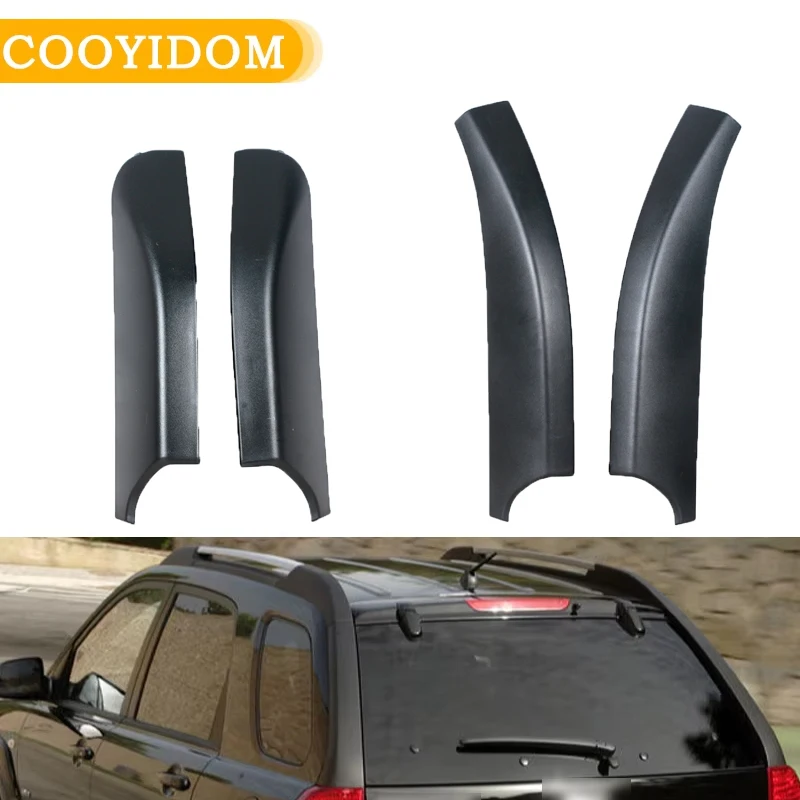 Tampa da cremalheira do telhado da bagagem para Kia Sportage, acessório do carro, Shell da extremidade, 87291-1F000, 87292-1F000, 87297-1F001, 87298-1F000, 2004-2007