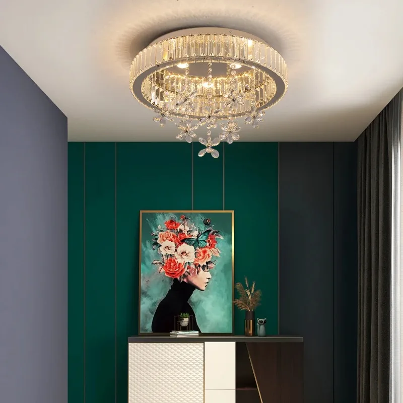 

Crystal LED Chandelier Modern Ceiling Lamp Pendant Light Luxury Home Decor for Living & Dining Room