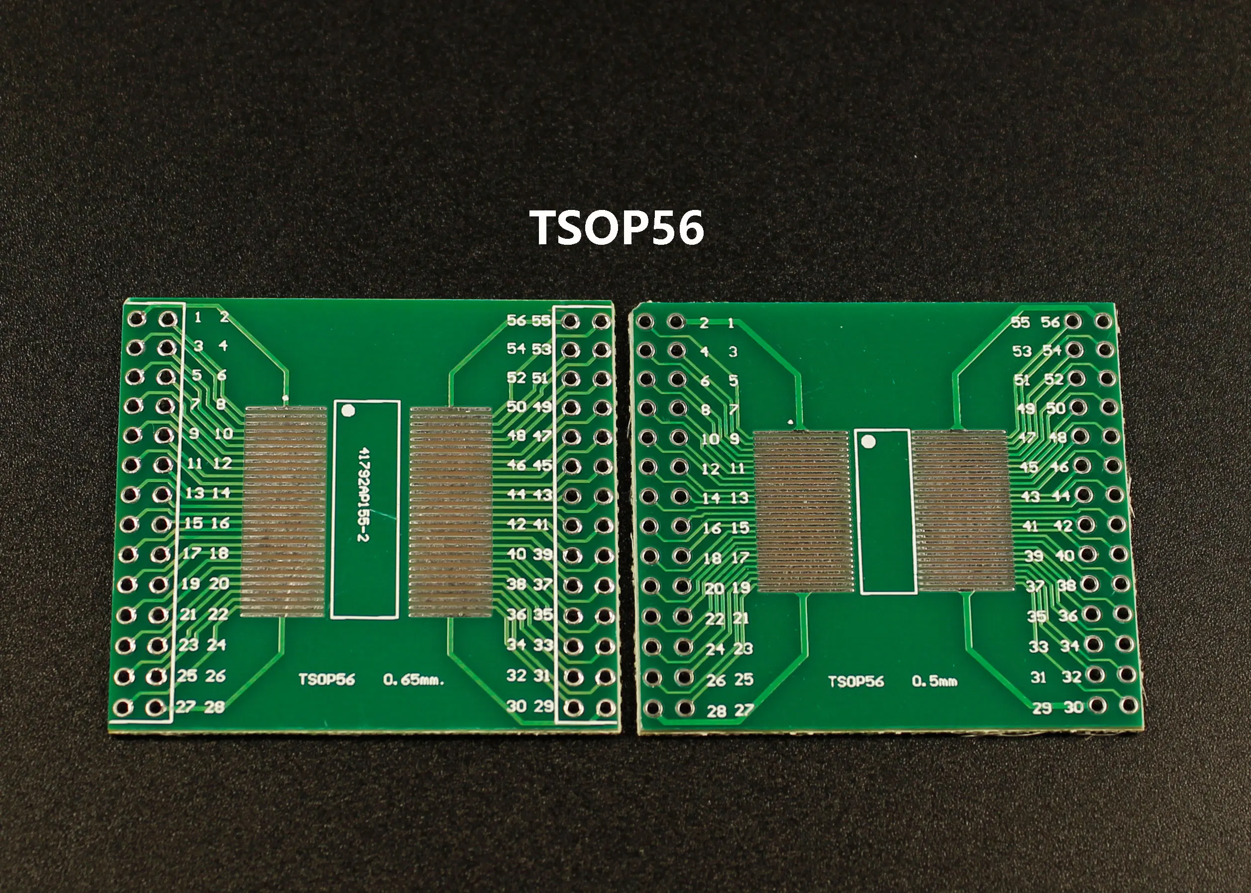 2Pcs QFN44 48 QFP32 QFN32 SOP24/SSOP24 QFN56/64 SOP56/TSOP56 to DIP24/32/40/48/64/100 Transfer Board DIP Pin Board Pitch Adapter