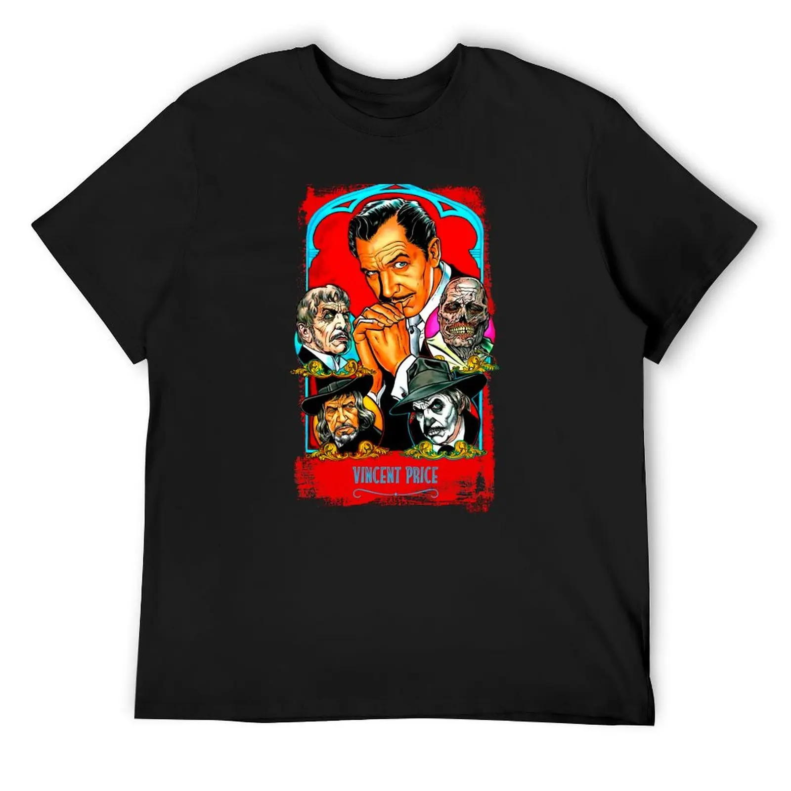 

Vincent Price - Master Terror T-Shirt blue lock boys animal print summer clothes Luxury man t shirts men