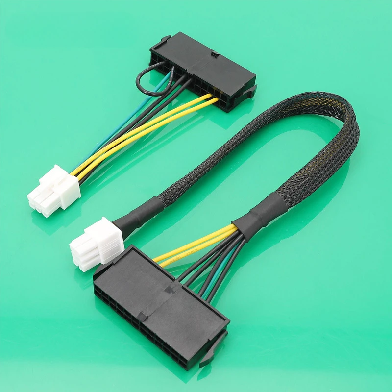 

NEW ATX PSU Standard 24Pin Female to 6P Male Internal Power Adapter Converter Cable For Dell 6 PIN 3060 5060 7060 Mainboard