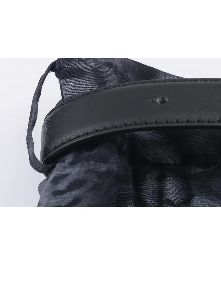 HH femme mode été plage fête ceinture décoration plis imprimé jupe longue femme nouveau décontracté coupe ajustée élégante jupe longue