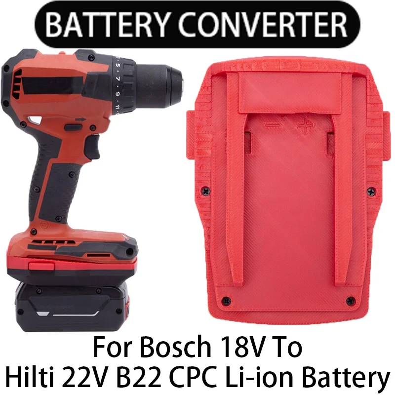 

Adapter for Hilti 22V B22 CPC Li-ion Tools Converts To Bosch 18V Li-ion Battery Adapter Power Tool Accessories