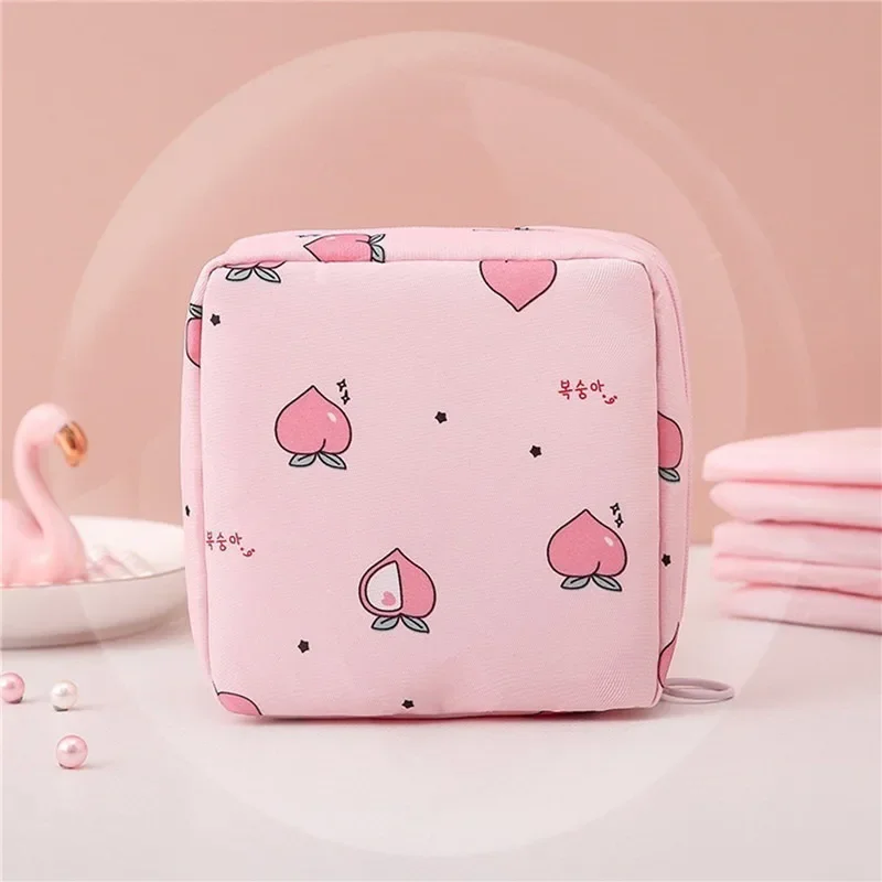 Girls Diaper Sanitary Napkin Storage Bag Nylon Sanitary Pads Package Bags Coin Purse Jewelry Organizer Credit Card Pouch Case