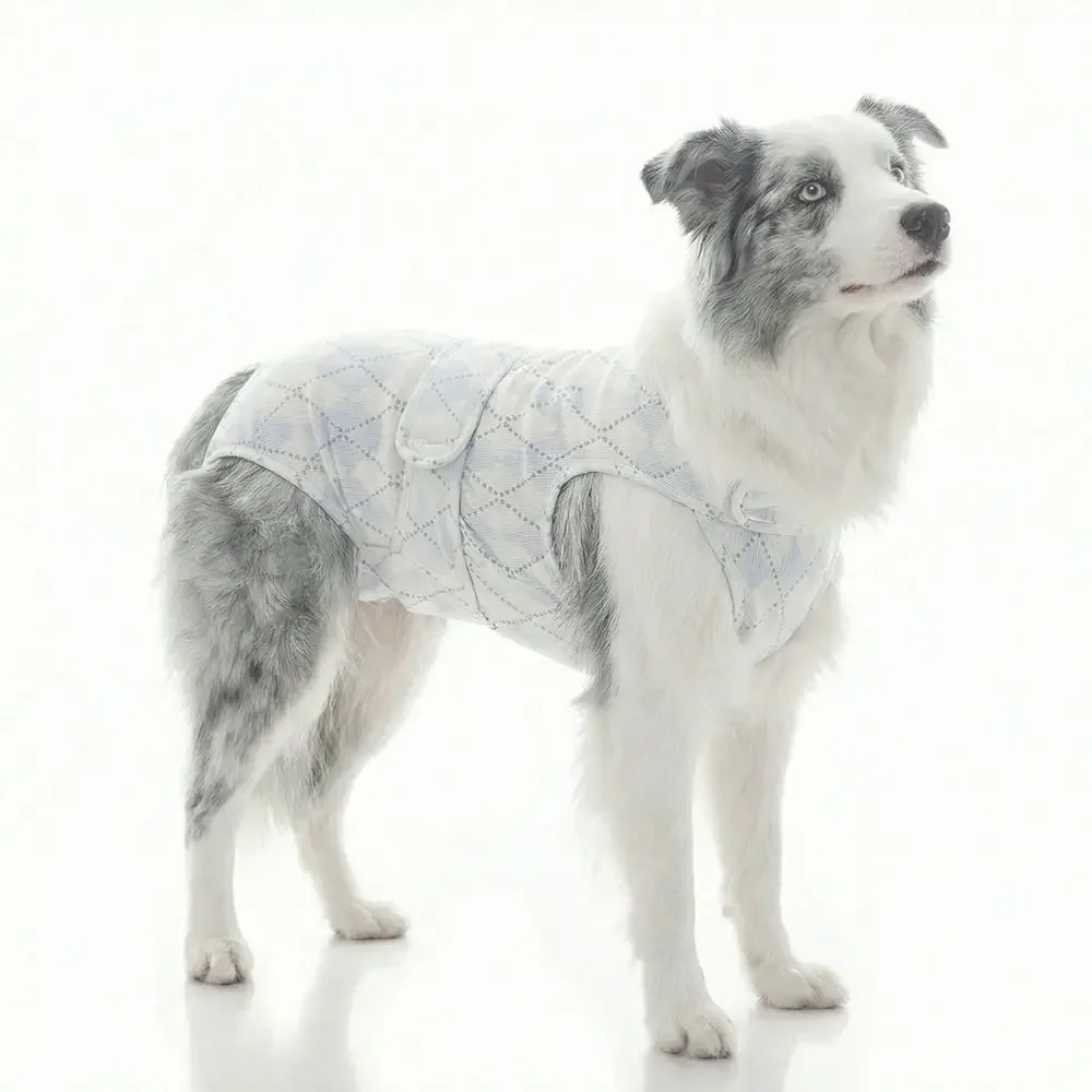 Adjustable Dog Disinfectant Suit Sleeveless Breathable Dog Sanitary Pants Anti Licking Waterproof Lining Dog Rehabilitation Suit