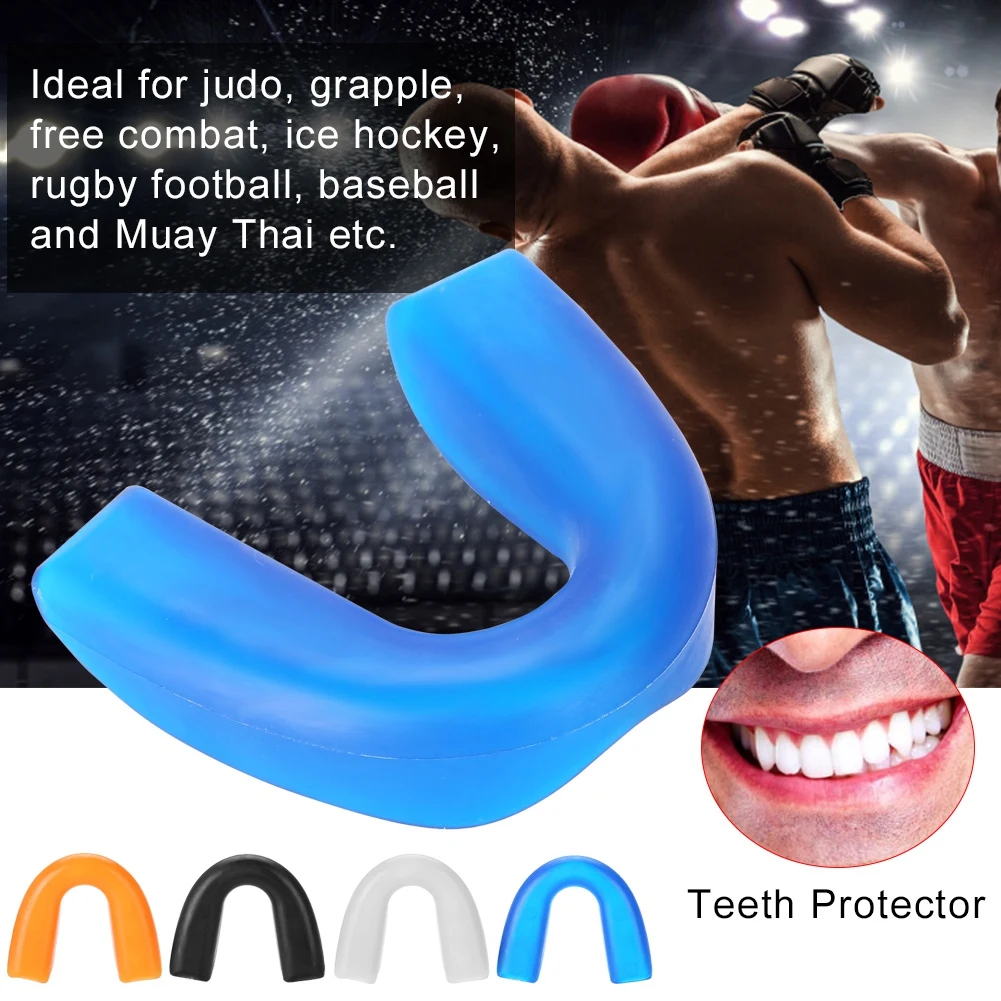 1Pcs Sport Mouth Guard Teeth Protector Adults Mouthguard Tooth Brace Teeth Protector For Exercise Karate Boxing Protection Tool