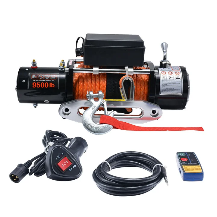 

12V 24V Electric Winch 2000-20000lbs Offroad 4x4 SUV ATV Truck Waterproof Remote Control Synthetic Steel Rope
