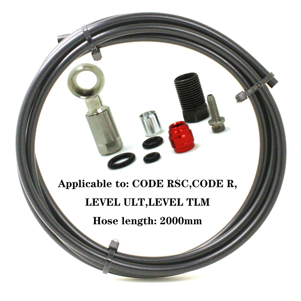 Bicycle Hydraulic Disc Brake Cable Tube Set 2M Conduit Including Connector Group For SRAM Code RSC/R Brakes Accessories