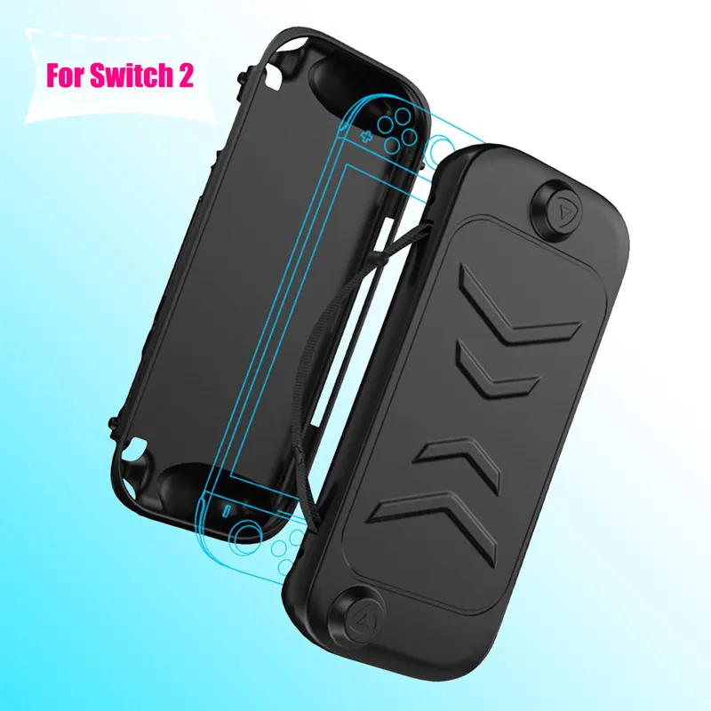 

2025 New Removable Full Protective Case for Nintendo Switch 2 Ergonomic Grip Waterproof Shockproof Handle Shell Game Accessories