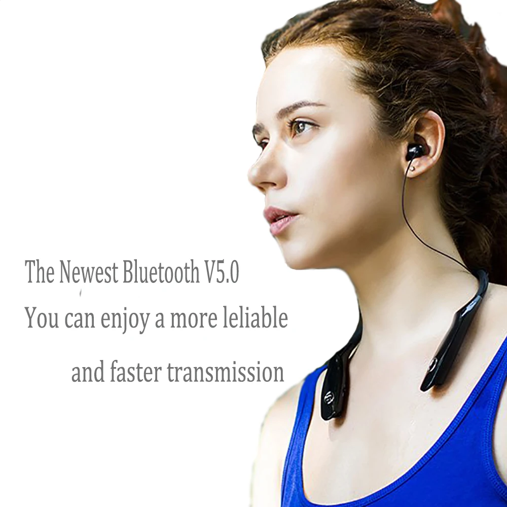سماعات أذن HBS900S معلقة برقبة رياضية لاسلكية مزودة بتقنية البلوتوث سماعات أذن لاسلكية رياضية 4.1 لهواتف LG Lphone شاومي