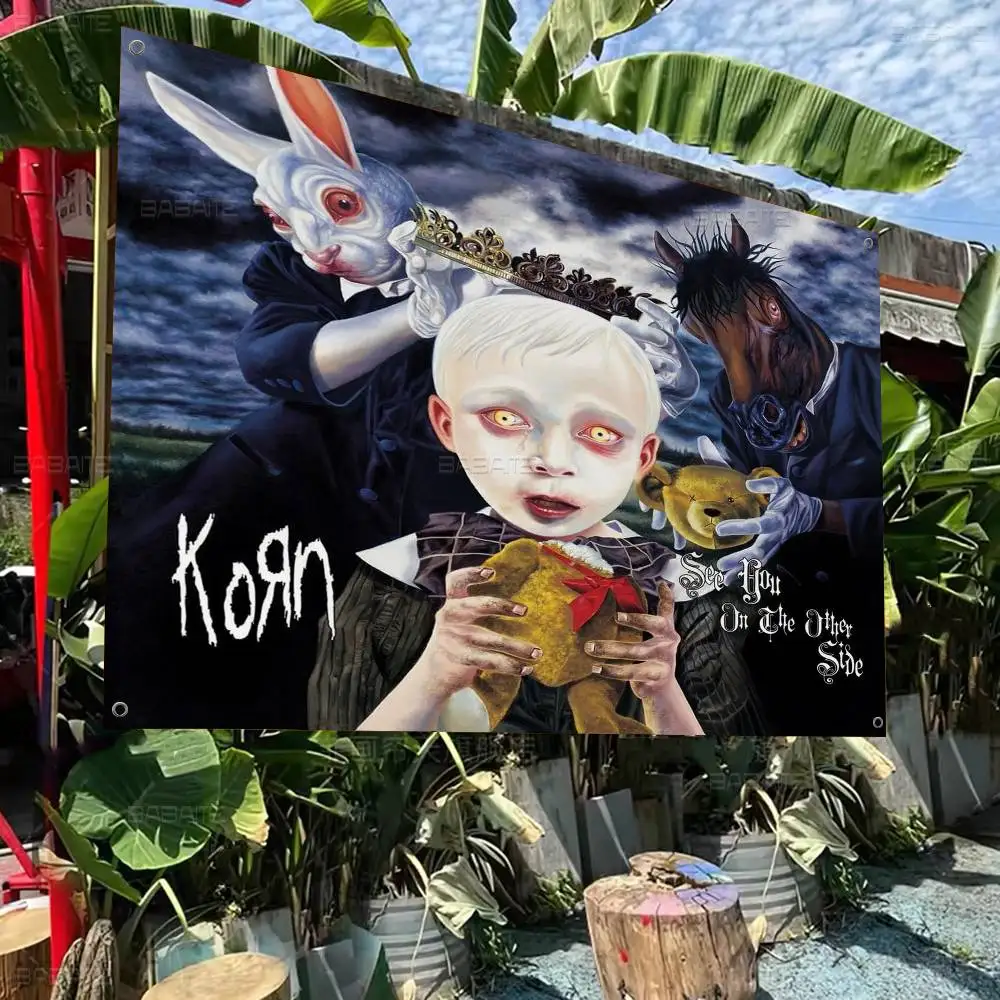 Rock Band Korn Untitled Deluxe Advanced Printing Commercial Advertising Flag Company Party Banner