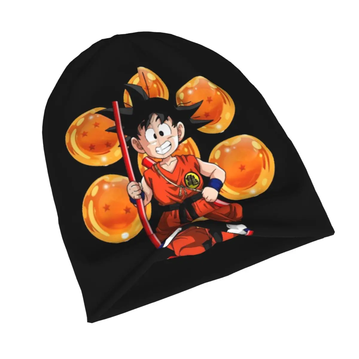 Stylowa czapka beanie z dzianiny Dragon Ball DragonBall Anime, idealna na jesień i zimę, ciepła czapka dla mężczyzn, idealna dla osób po chemioterapii.