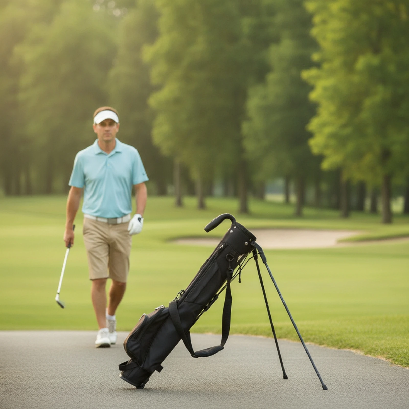 Golf Stand Bag Waterproof Golf Carry Bag with Stand Portable Rugged for Golfers