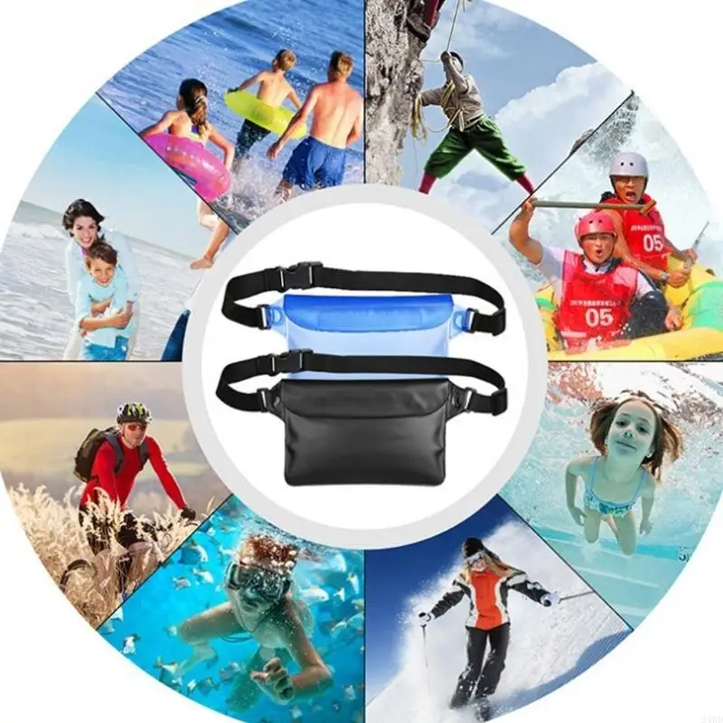 

Clear Waterproof Swimming Bag Waist Large Capacity Rafting Waist Pack For Running Travel And Water Sports 24BD