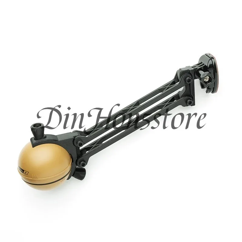 Sonar Depth Finder Mount with 3-Axis Dual-Rod Arm for Kayak Boat Water Bat Detection Fishing Accessory Bracket System