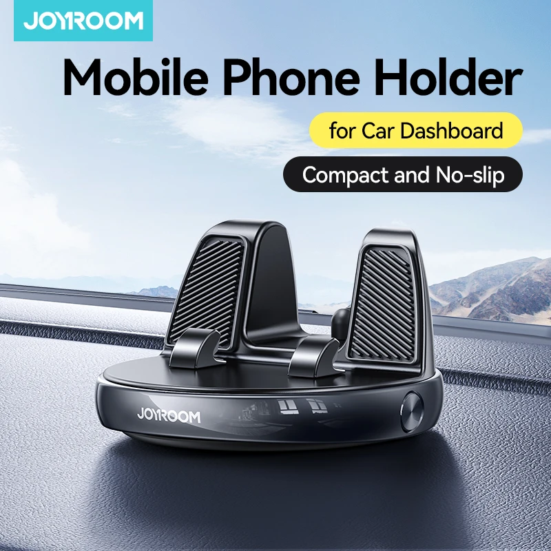 

Joyroom Dashboard Car Phone Holder Car Navigation Holder 360° Rotation Dashboard Car Phone Mount Desk Stand For 4.7-7'' Phones