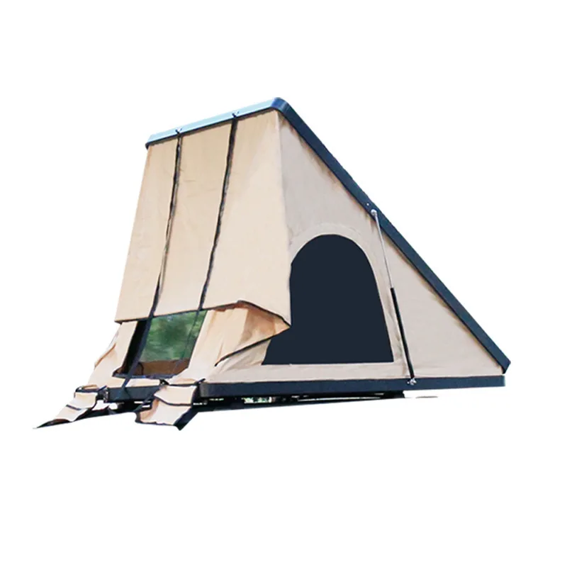 

Aluinum Hard Shell Roof Top Tent With Ladder & Hardtop High Elastic Sponge Foam Mattress Overlander RoofTop Tent for Camping