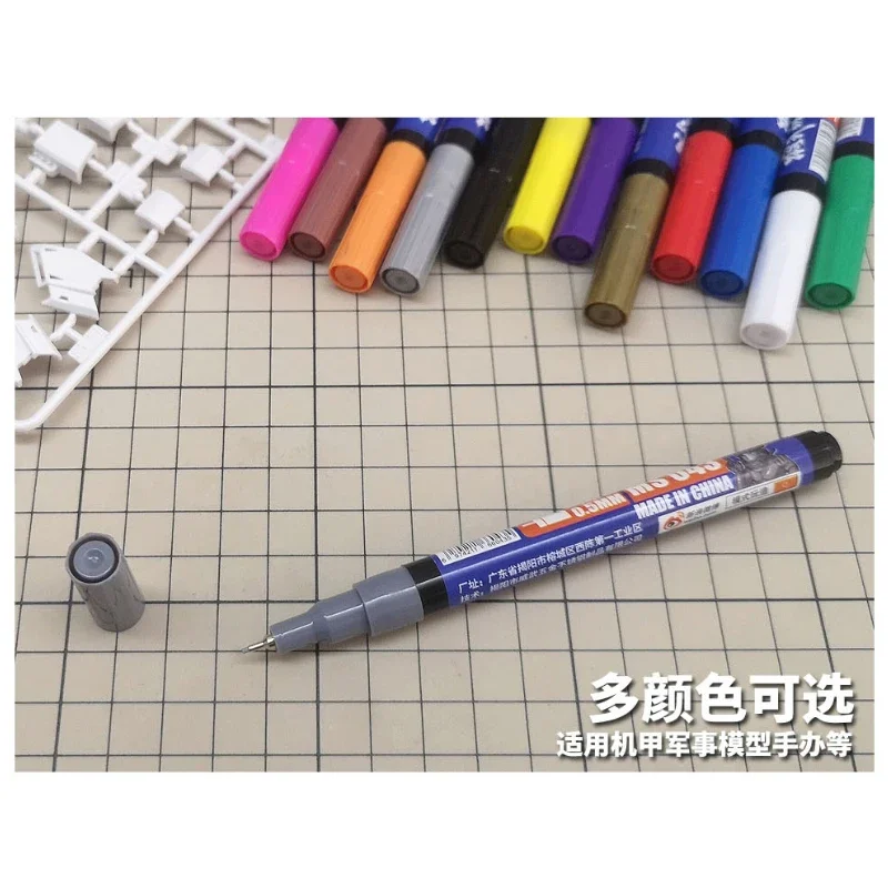 MS043 Ölige Modellmarker, extrafeiner Hook Liner, Montagewerkzeuge für Modellbau, für militärische Farben, Hobby-DIY – Detail 1