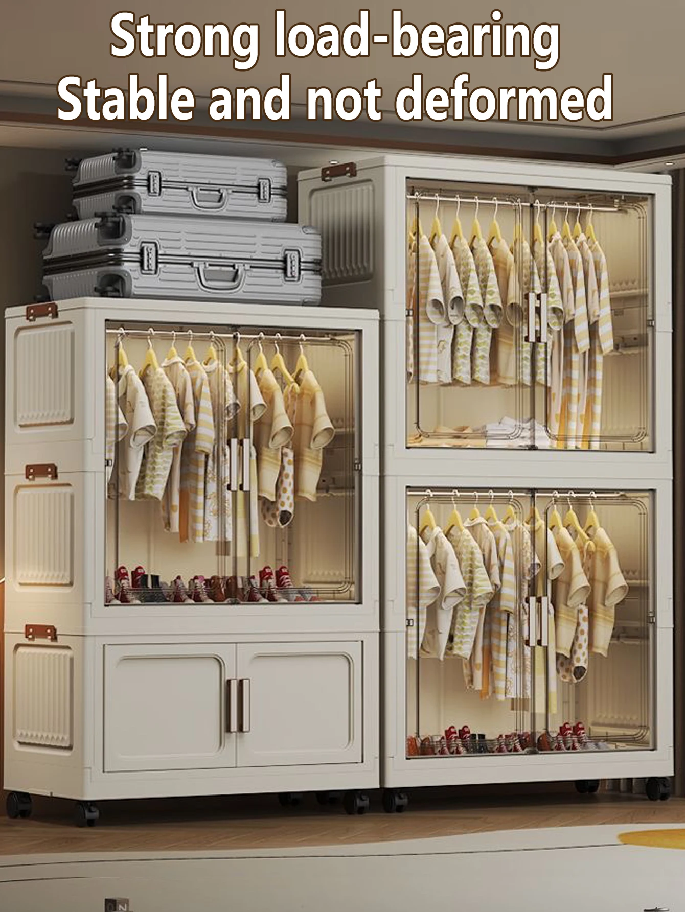 Storage - Armário dobrável com rodízios e tampo