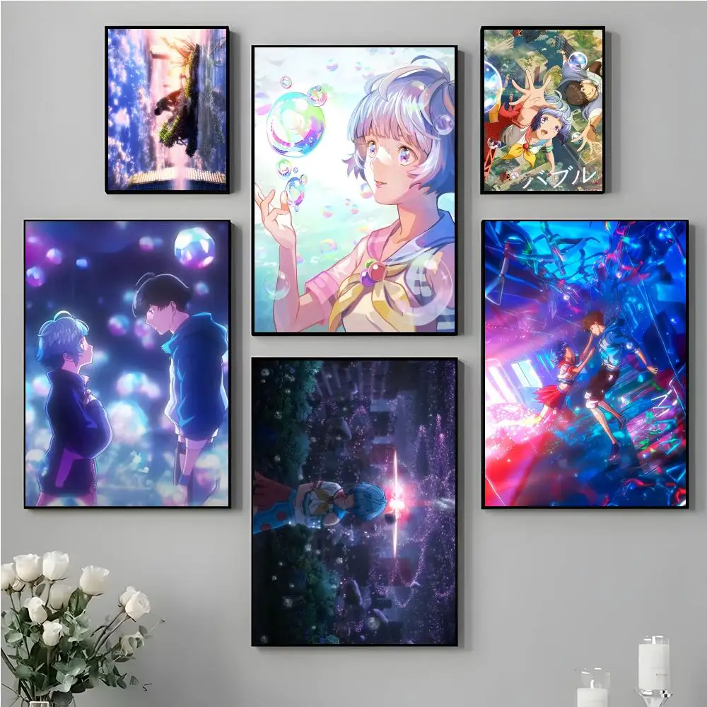 Love Anime B-BUBBLES Painting Calligraphy HD Print Personalized Canvas Wall Mural Art Poster Photos For Living Room Home Decor