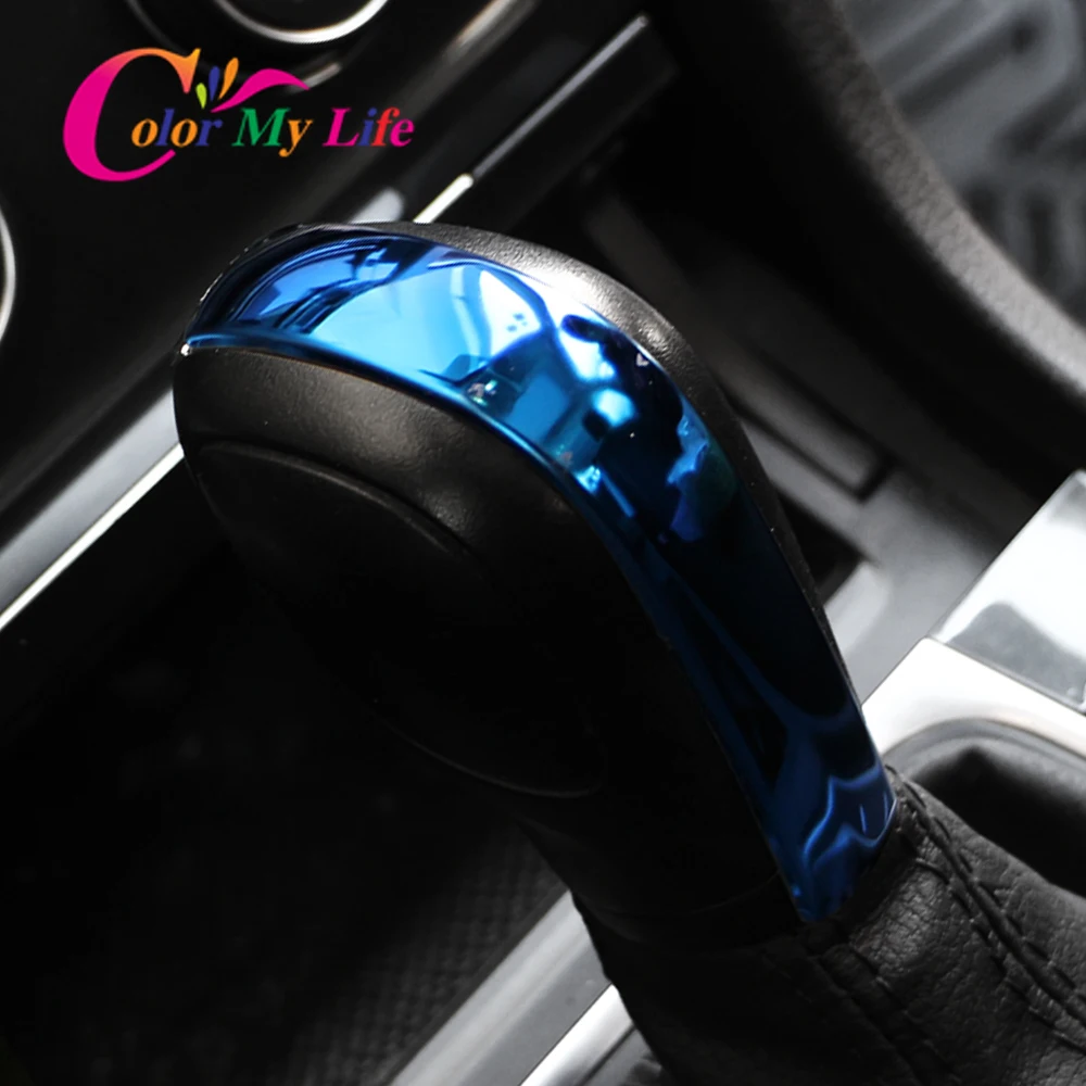 Stainless Steel AT Car Gear Head Shift Knob Protection Cover Trim for Volkswagen Vw Golf 7 Mk7 7.5 2013 - 2019