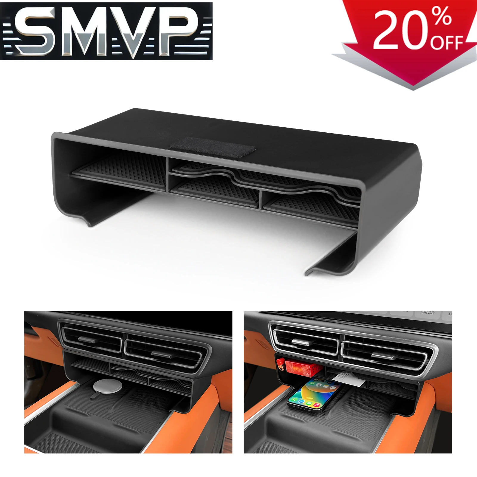 

Fit For Leading Ideal LiXiang L6 L7 L8 L9 2022-2024 Center Console Storage Box Car Tray Organizers Accessories Tidying Black