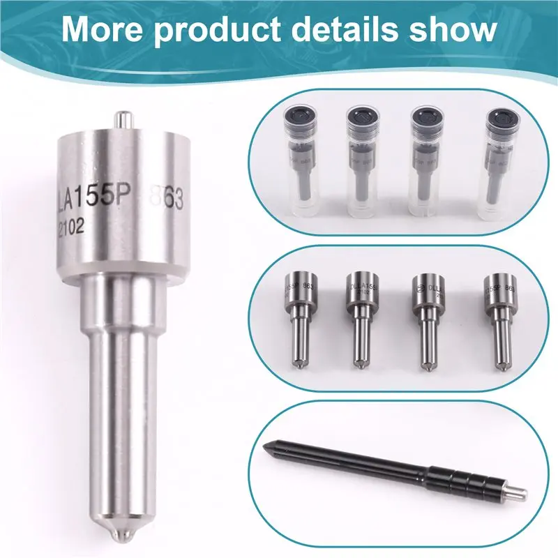 Stable-DLLA155P863 Fuel Injector Nozzles(4PCS) 093400-8630 For Common Rail Injectors 095000-544 23670-0L020 23670-30110