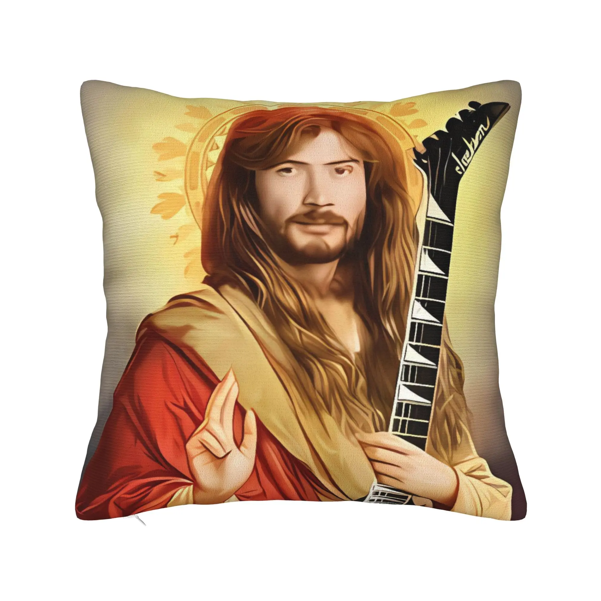 Pillow Cover Megadeths Band Saint Mustaine Cute Funny Pillow Case For Living Room Bed Chair Pillowcases