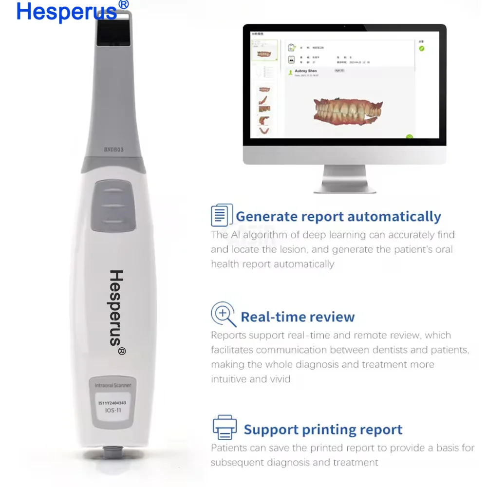 3.0 Original 3D Digital Intraoral Scanner System X-Rays Scanner Portable Den tal Unit Al Scan Fast Imaging Ture Color scanner