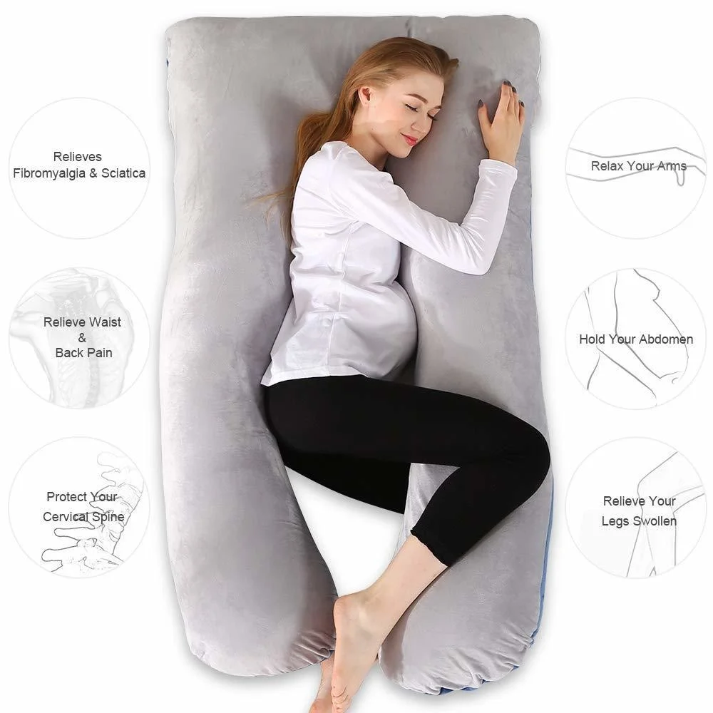 Pregnant Pillow Pregnancy Comfortable Cotton U Shape Maternity Pillow Pregnancy Sleeping Body Pillow For Pregnant Women