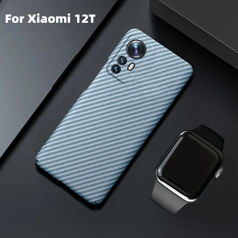 

For XiaoMi 12 T Case Carbon Fiber Stripe Full Wrap Phone Back Cover For 12T 12S 11 Pro Redmi K50 Extreme Edition Case Coque