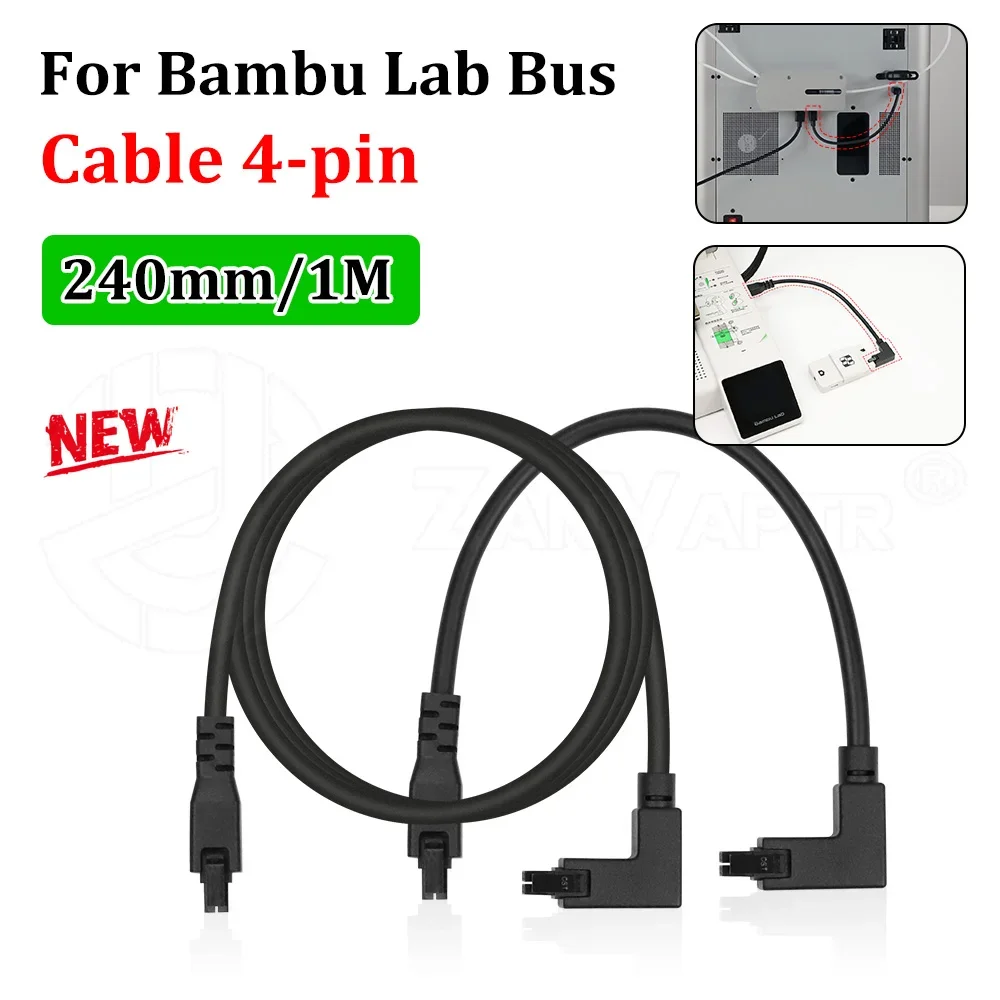 4-Pin-Bus-Kabelbaum-Ersatz für Bambu Lab A1 Mini P1P P1S X1 X1C X2D 3D-Drucker-Teile – Bus-Verbindungskabel – Detail 1