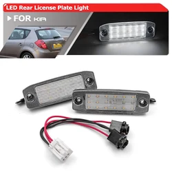 2x For Kia Cee'd 2006-2012 Carens Rondo 2006-2013 For Naza Citra 2 Rondo Full White Led License Plate Lights Parking Tag Lamps