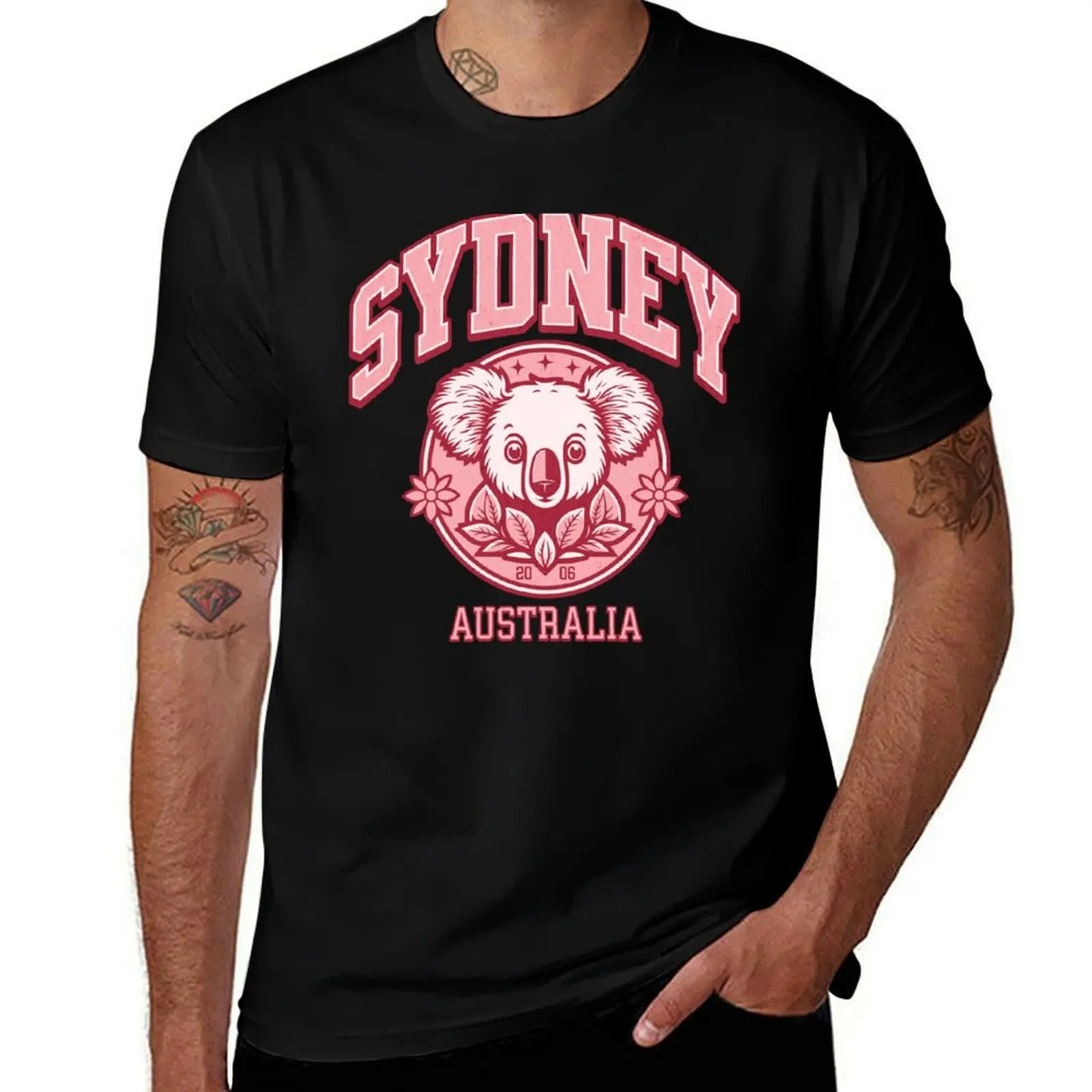 

Koala from Sydney, Australia T-Shirt T-shirts man graphic tee shirt plus size clothes Men's t-shirt