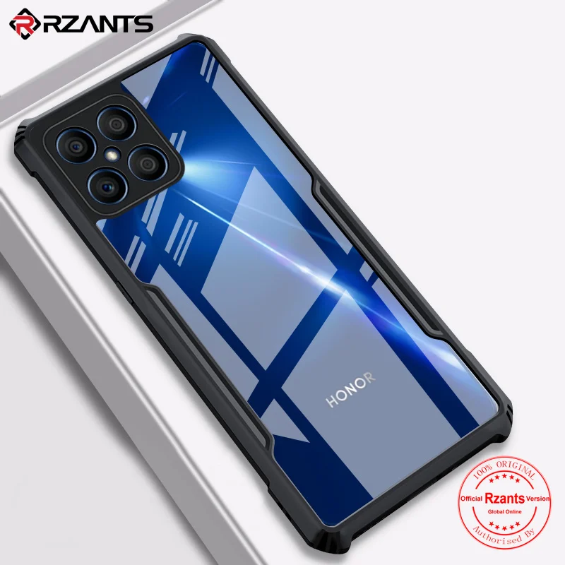 

Rzants For Huawei Honor X8 X7 X9 Case Hard Crystal Clear Cover Casing Clear Back TPU Edge Phone Shell