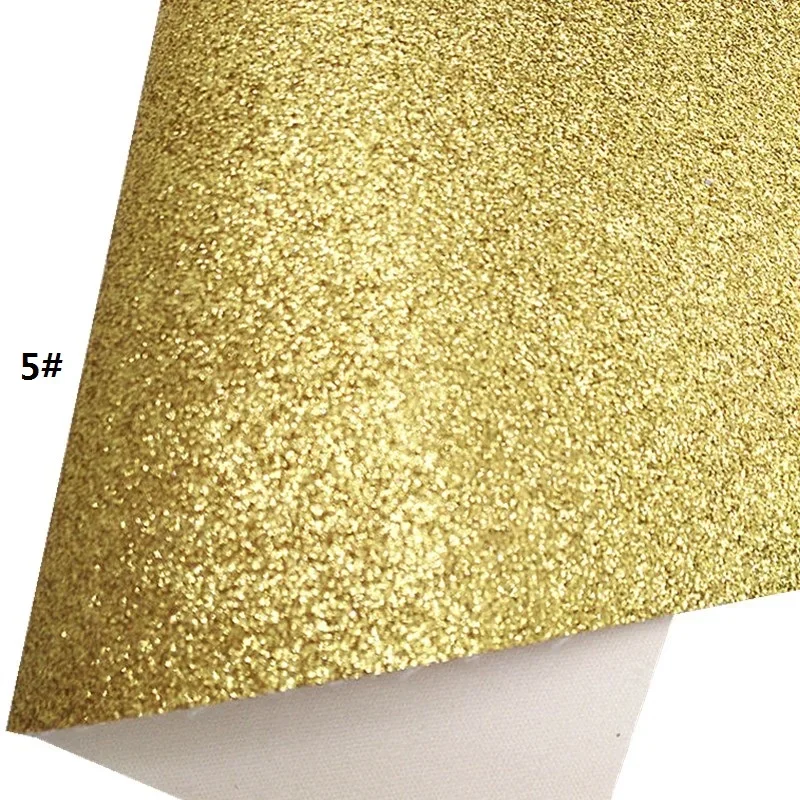 Vari fogli di pelle glitterata luccicante oro tessuto finto glitterato per orecchini con fiocchi tessuto glitterato fai da te per fatti a mano