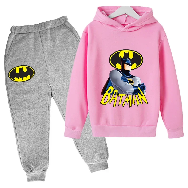 Batman Marvel DC Children\'s leisure Sweater Suit Two-Piece Hoodie New Hero Pullover