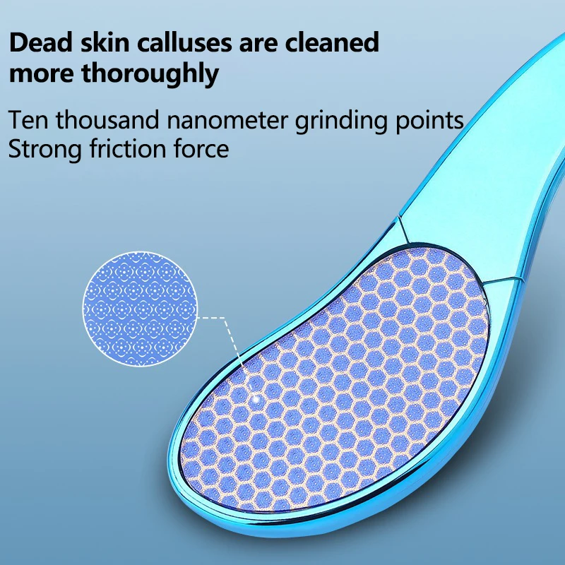 نانو الزجاج لوحة القدم ملف تقشير القدم الصلب الجلد الميت باديكير مزيل الغسيل تقشير قطعة أثرية تقشير أدوات باديكير #4
