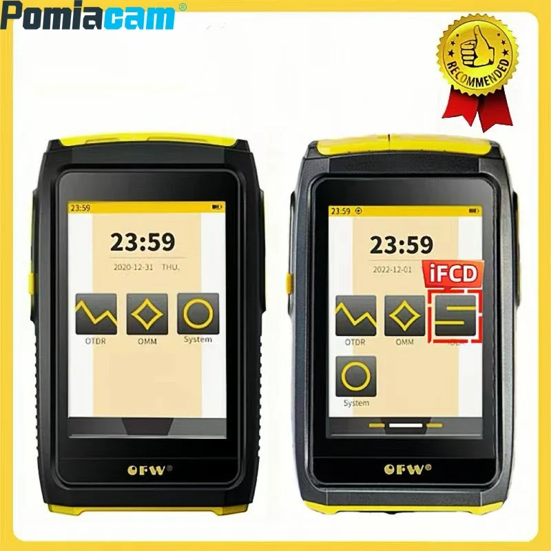 Touch Screen Mini OTDR Fiber Reflectometer  20dB 1550nm Tester Active Fiber Live Tester 80KM OPM VFL OLS SC APC/UPC Connector