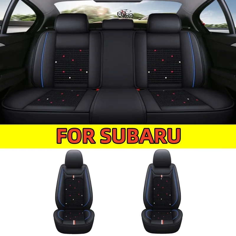 

FOR SUBARU Car seat cover artificial leather ice silk splicing waterproof and dirt-resistant full wrapping seat cover