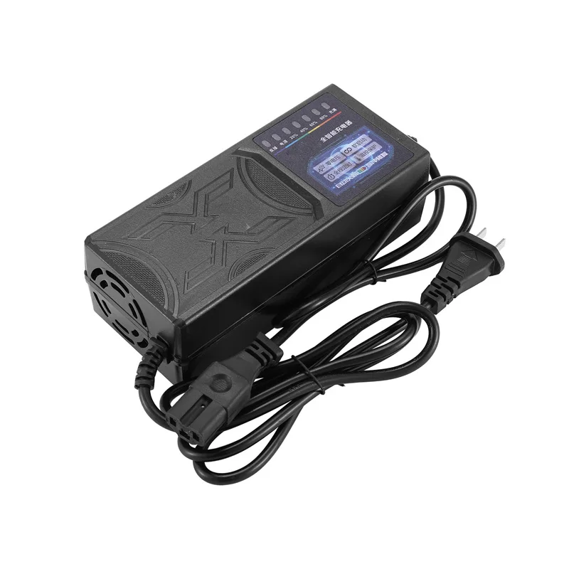 20AH Electric Vehicle Charger With 7 Light Power Display Current Leakage Protection Lead Acid Charger