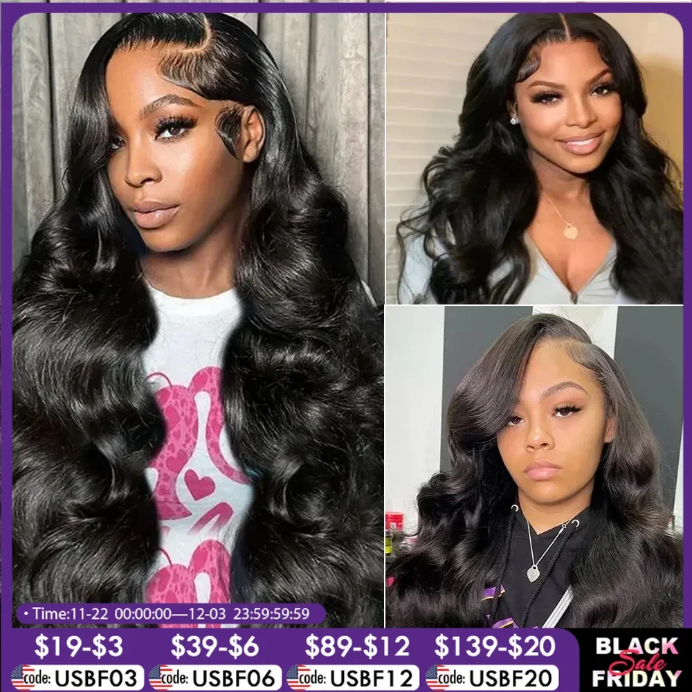 Body Wave 360 Full Lace Front Wig 13x6 Hd Lace Frontal Pre Plucked Human Hair 5x5 Glueless Lace Frontal Wigs for Women 36 inches