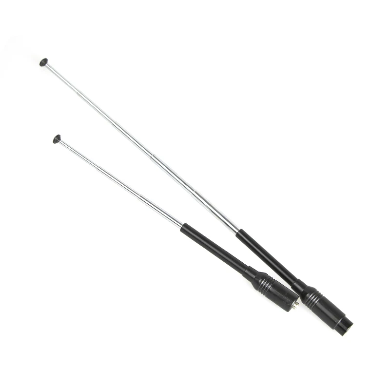 Walkie Talkie Rod Antenna Telescopic Black Durable Na-773 SMA-Female U/VHF Dual Band For Ham Radio Baofeng UV5R UVB5/82 BF-888s