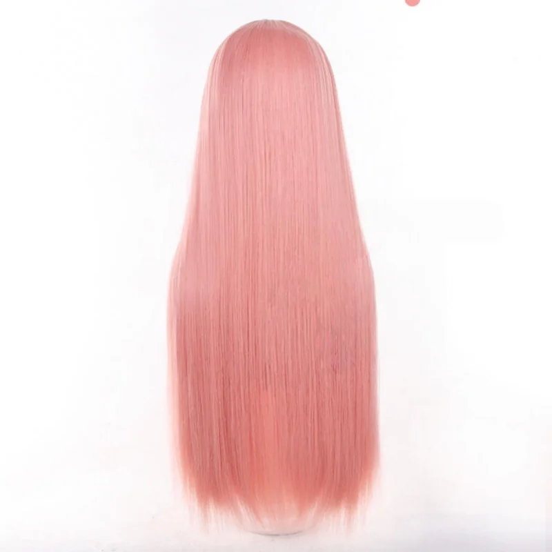 Anime cosplay haruno sakura peruca longa reta rosa cabelo sintético peluca para frieren festival role play adereços + peruca boné